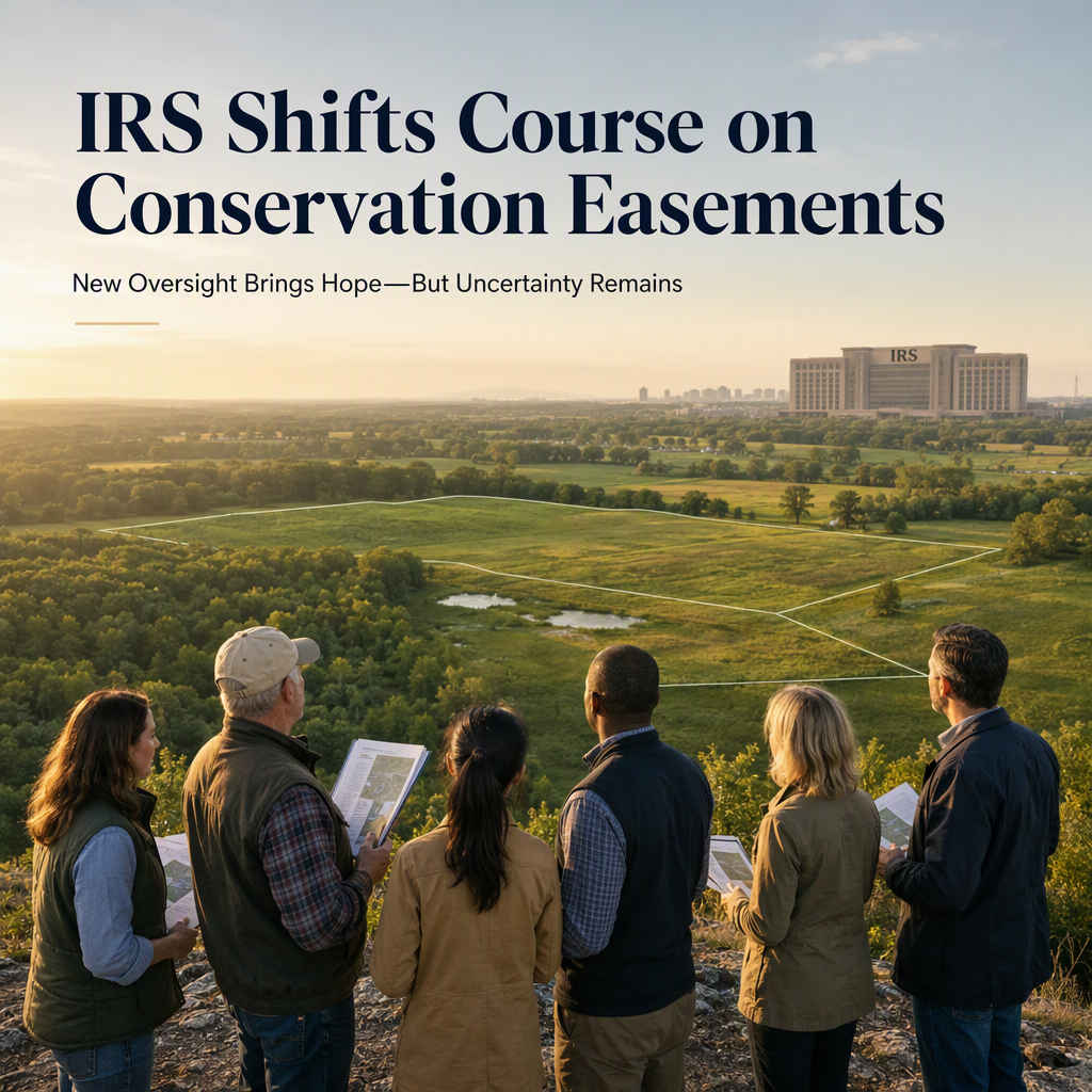 IRS Halts Aggressive Conservation Easement Tax Actions, Launches New Oversight Office