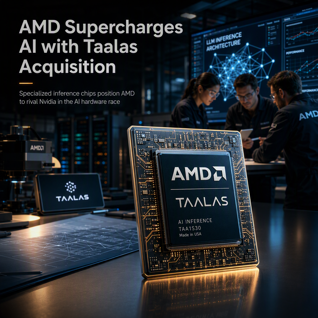 AMD Acquires Taalas to Boost AI Inference Chip Portfolio Amid Surging Demand