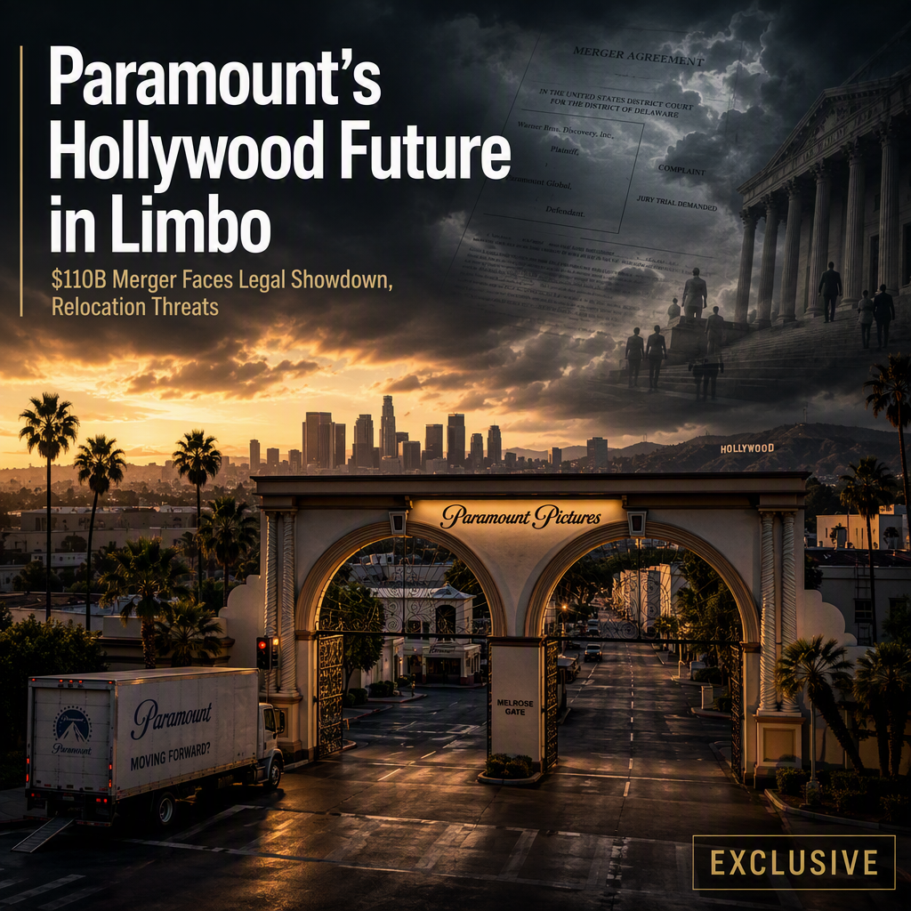 Paramount's California Presence Uncertain Amid $110 Billion Warner Bros. Discovery Acquisition Legal Battle