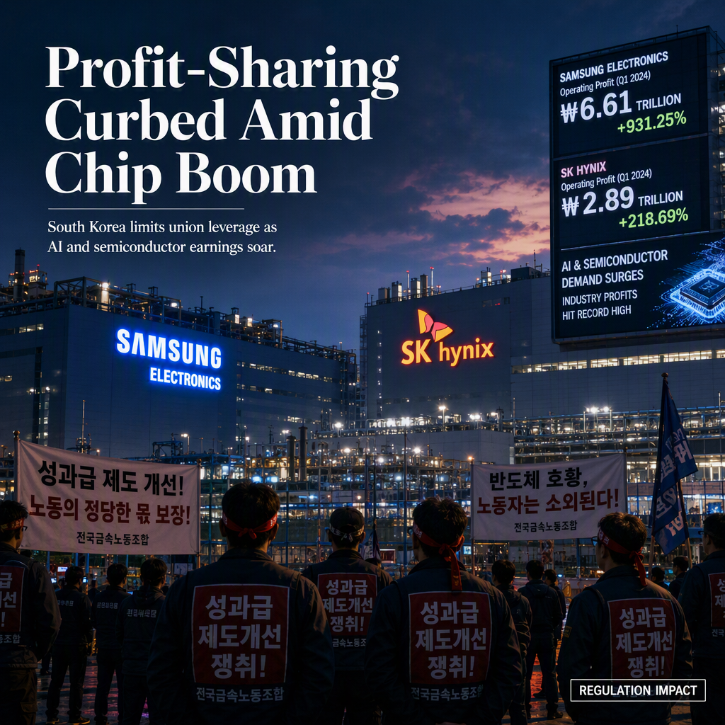 South Korea Limits Union Profit-Sharing Amid Record AI and Chip Earnings