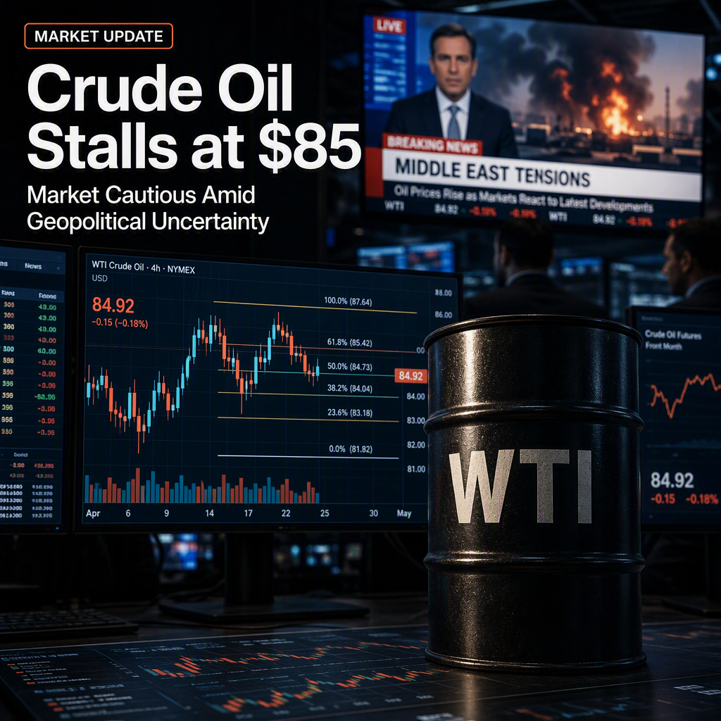 WTI Crude Oil Pauses Below $85 Amid Middle East Uncertainty and Technical Resistance