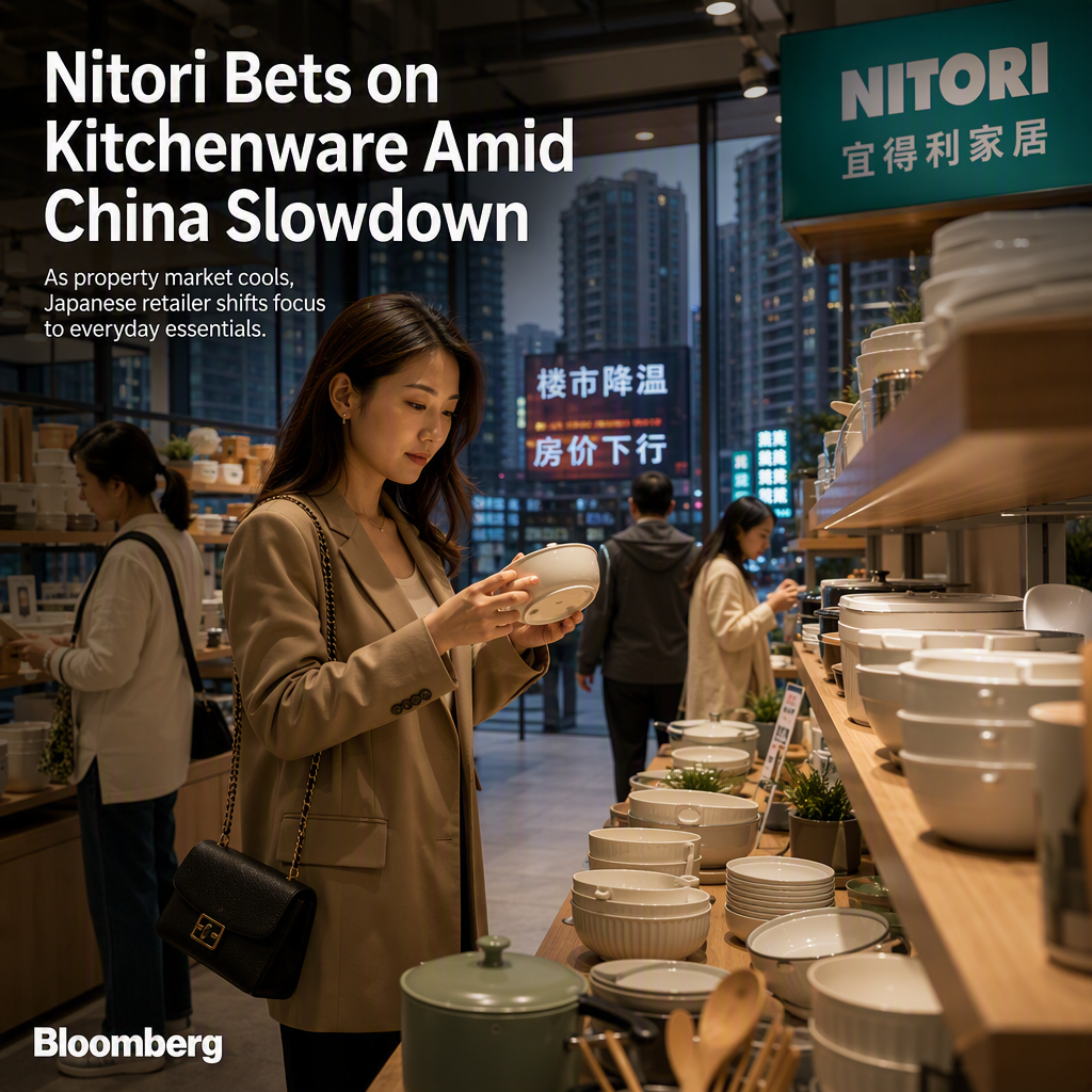 Nitori Shifts China Strategy to Kitchenware Amid Property Market Slump