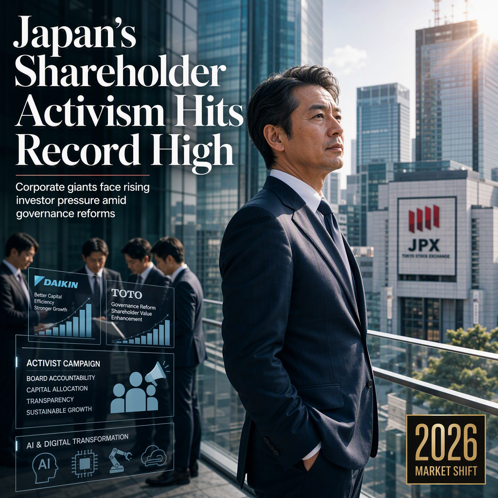 Japan Surges to Second Place in Global Shareholder Activism Amid Record Campaigns