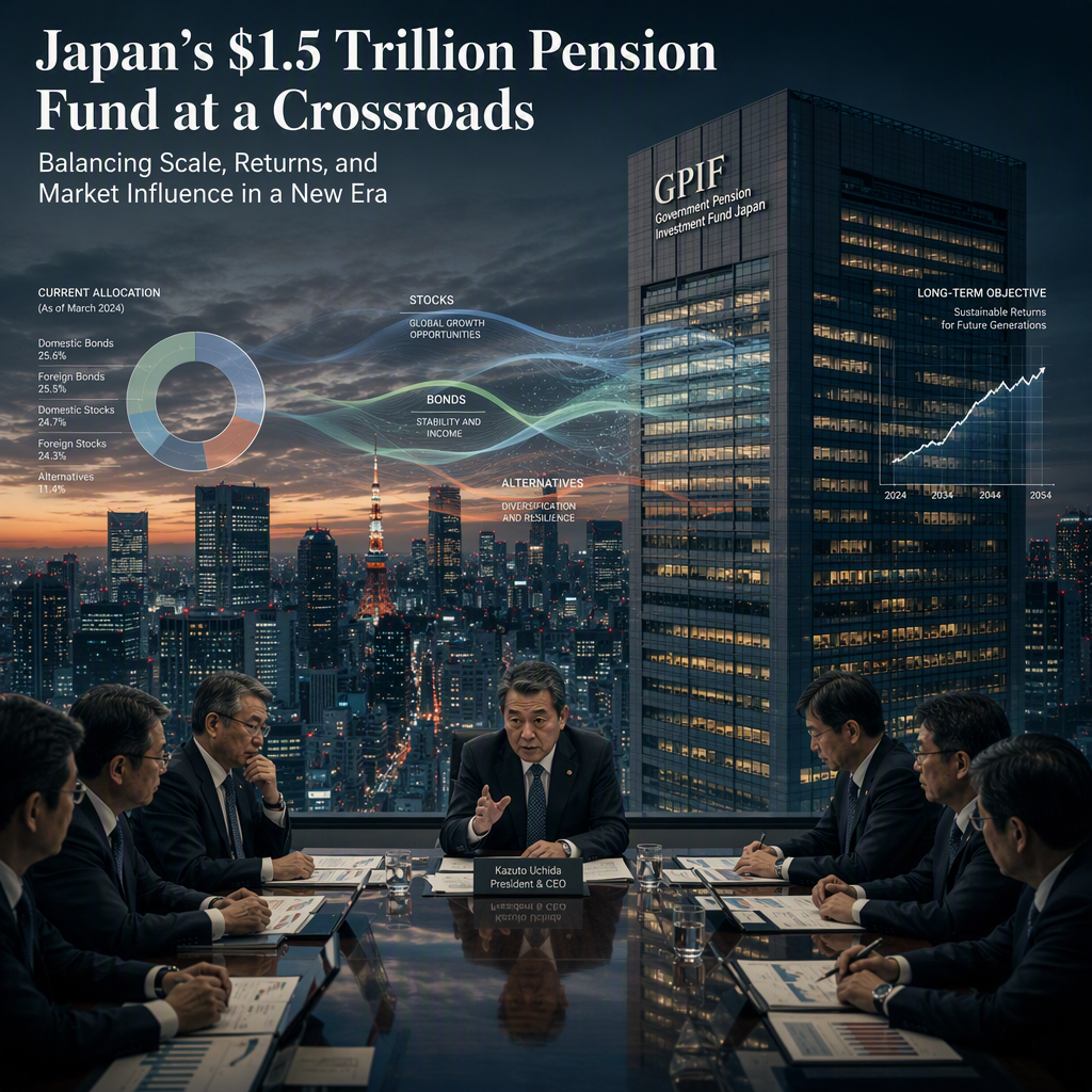 Japan’s GPIF Faces Challenges Balancing Scale and Returns Amid Calls for Strategic Shift