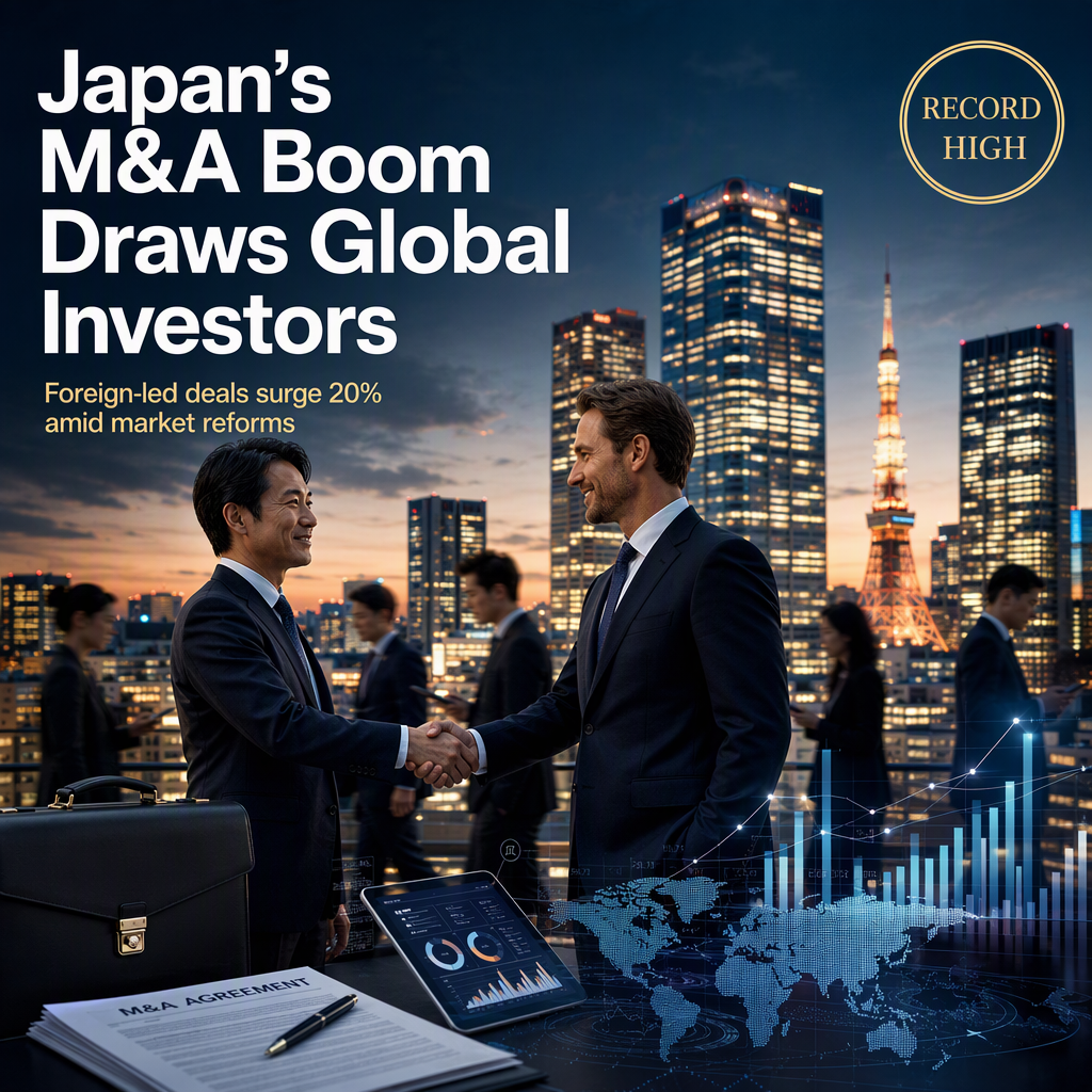 Japan's M&A Activity Hits Record High Driven by Surge in Foreign Investment