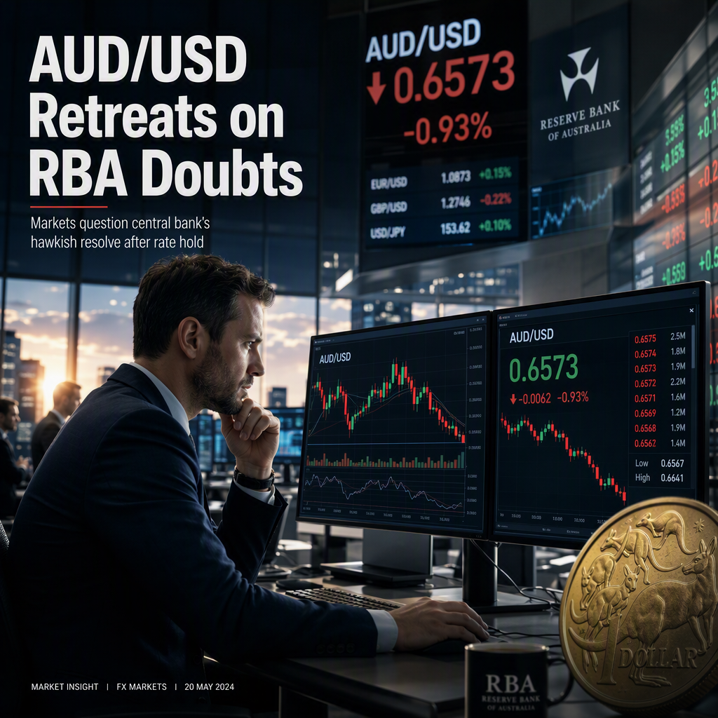 AUD/USD Retreats as Markets Doubt RBA's Hawkish Stance Despite Rate Hold