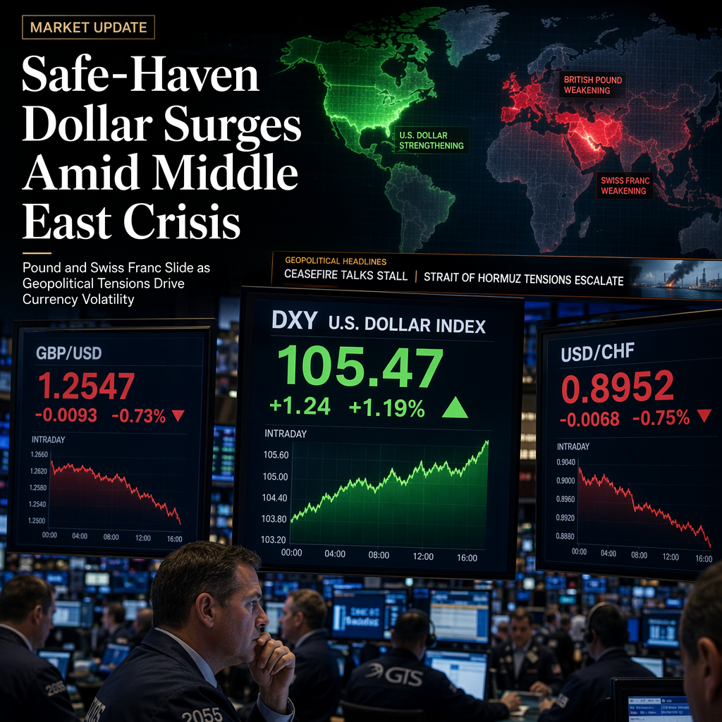 Escalating Middle East Tensions Boost US Dollar, Weigh on British Pound and Swiss Franc