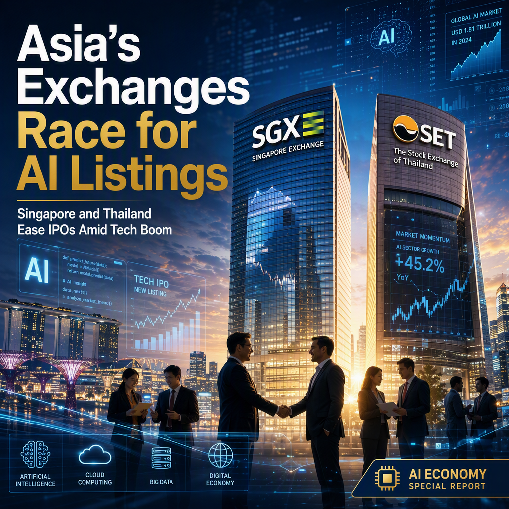 Thailand and Singapore Exchanges Launch Initiatives to Attract AI-Driven Tech Listings Amid Global Boom