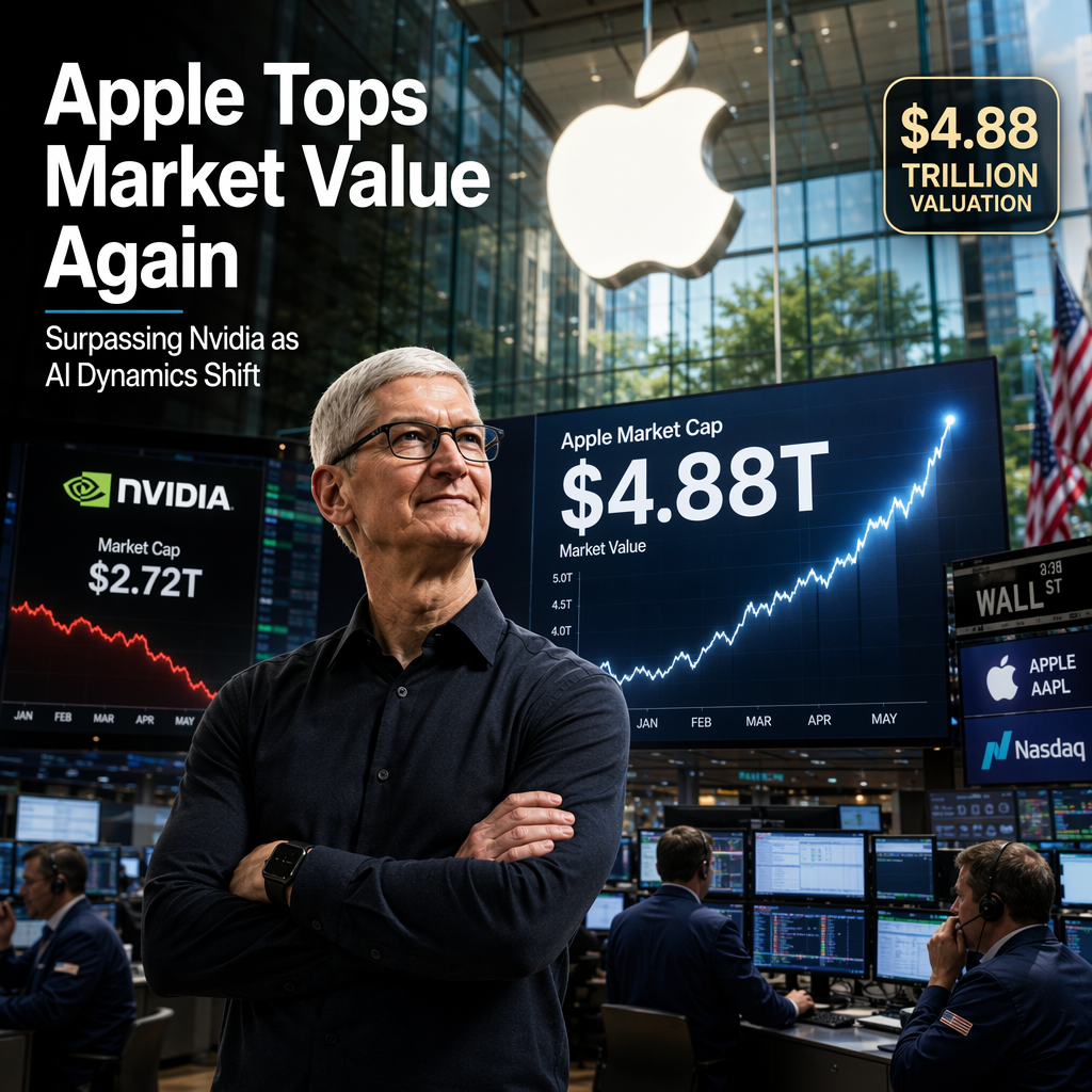 Apple Reclaims Title as World's Most Valuable Company, Surpassing Nvidia Amid Shifting AI Market Dynamics
