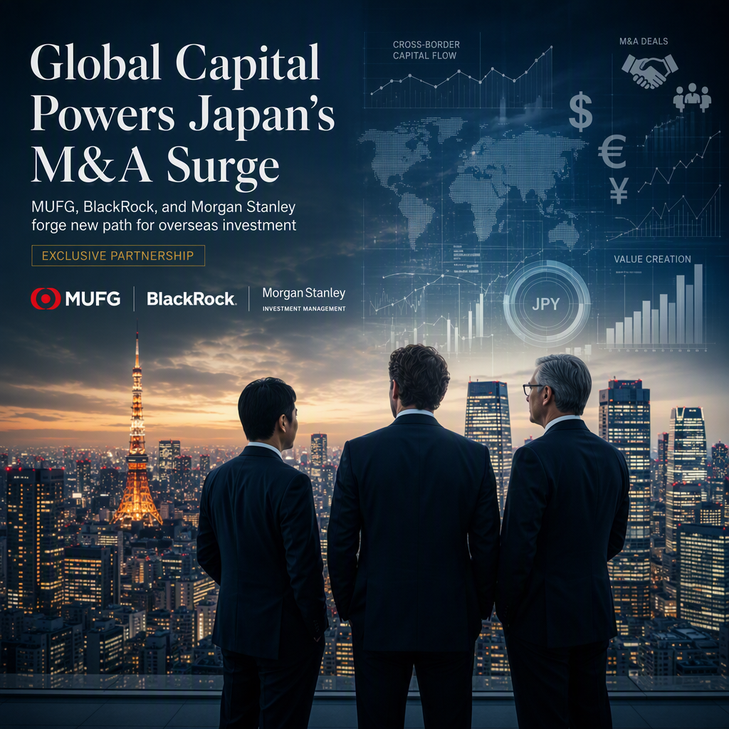 MUFG, BlackRock, and Morgan Stanley Asset Management Unite to Channel Overseas Funds into Japanese M&A