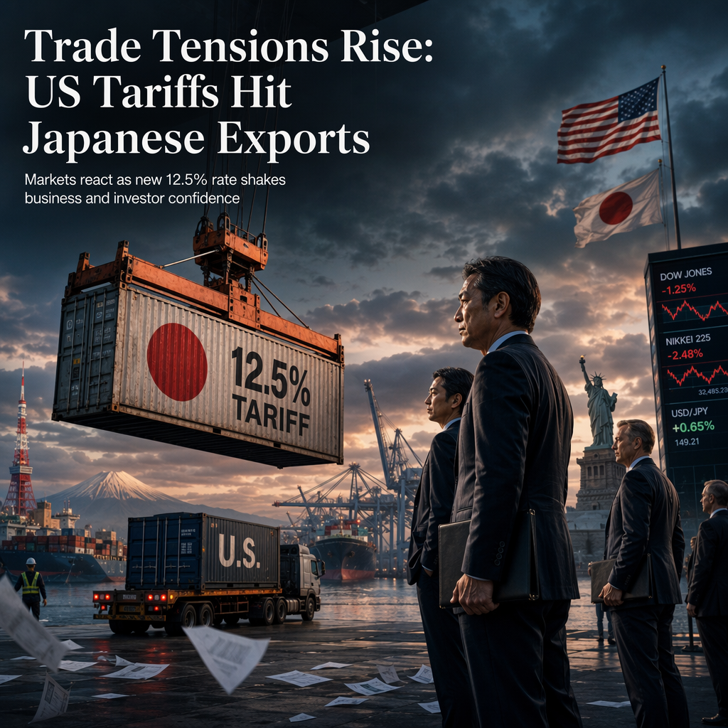 Trump Administration Imposes New Tariffs, Raising Total Rate on Some Japanese Exports to 12.5%