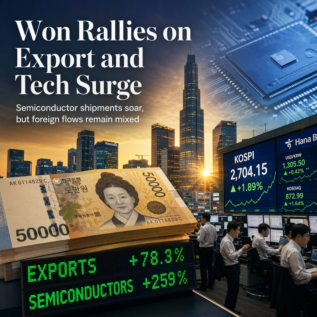 South Korean Won Strengthens on Export Surge and Semiconductor Boom