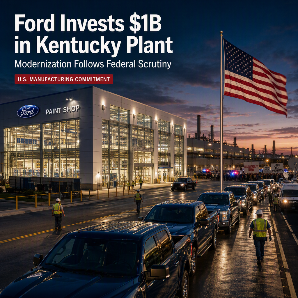 Ford Commits $1 Billion to Modernize Kentucky Truck Plant After Federal Scrutiny