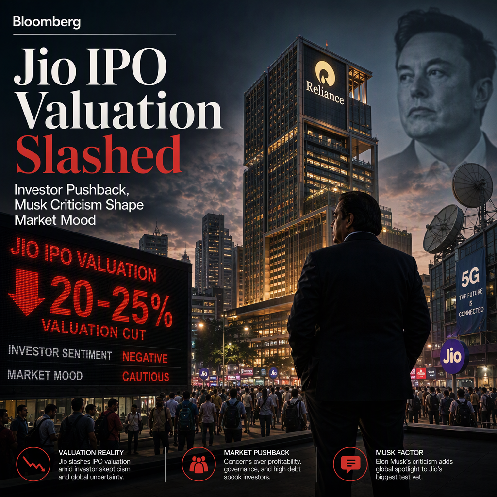 Jio Platforms Slashes IPO Valuation Amid Investor Pushback and Musk Criticism