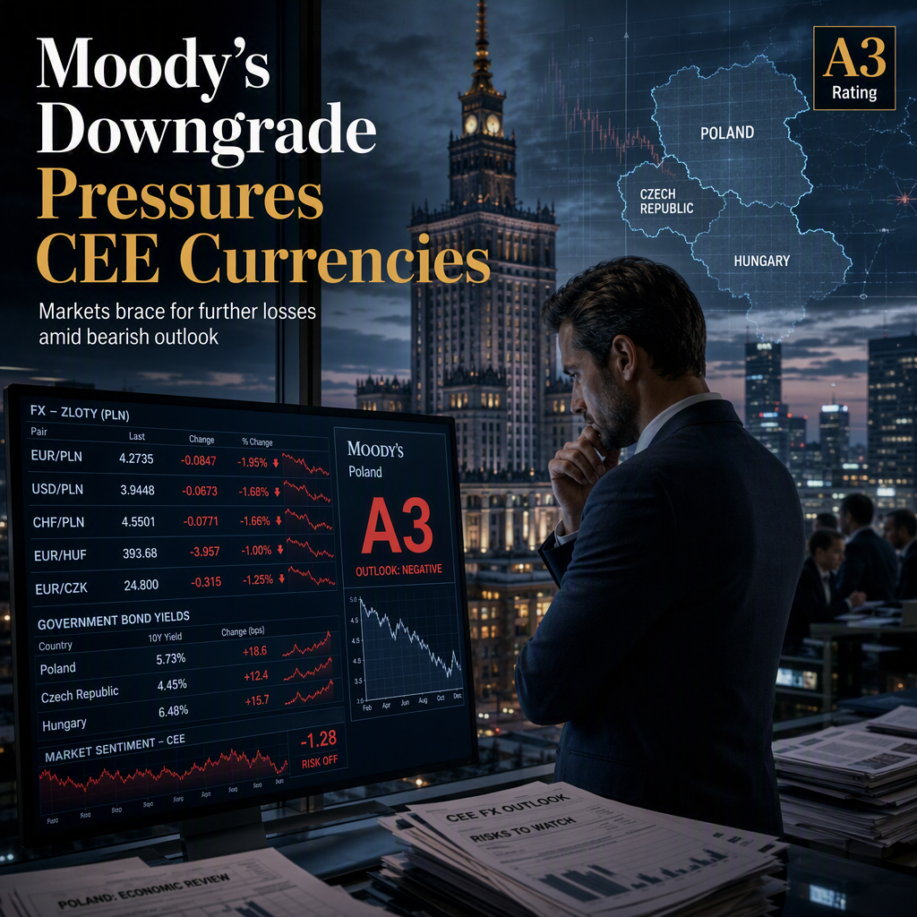 Moody’s Downgrade of Poland Adds Pressure to CEE Currencies Amid Bearish Outlook