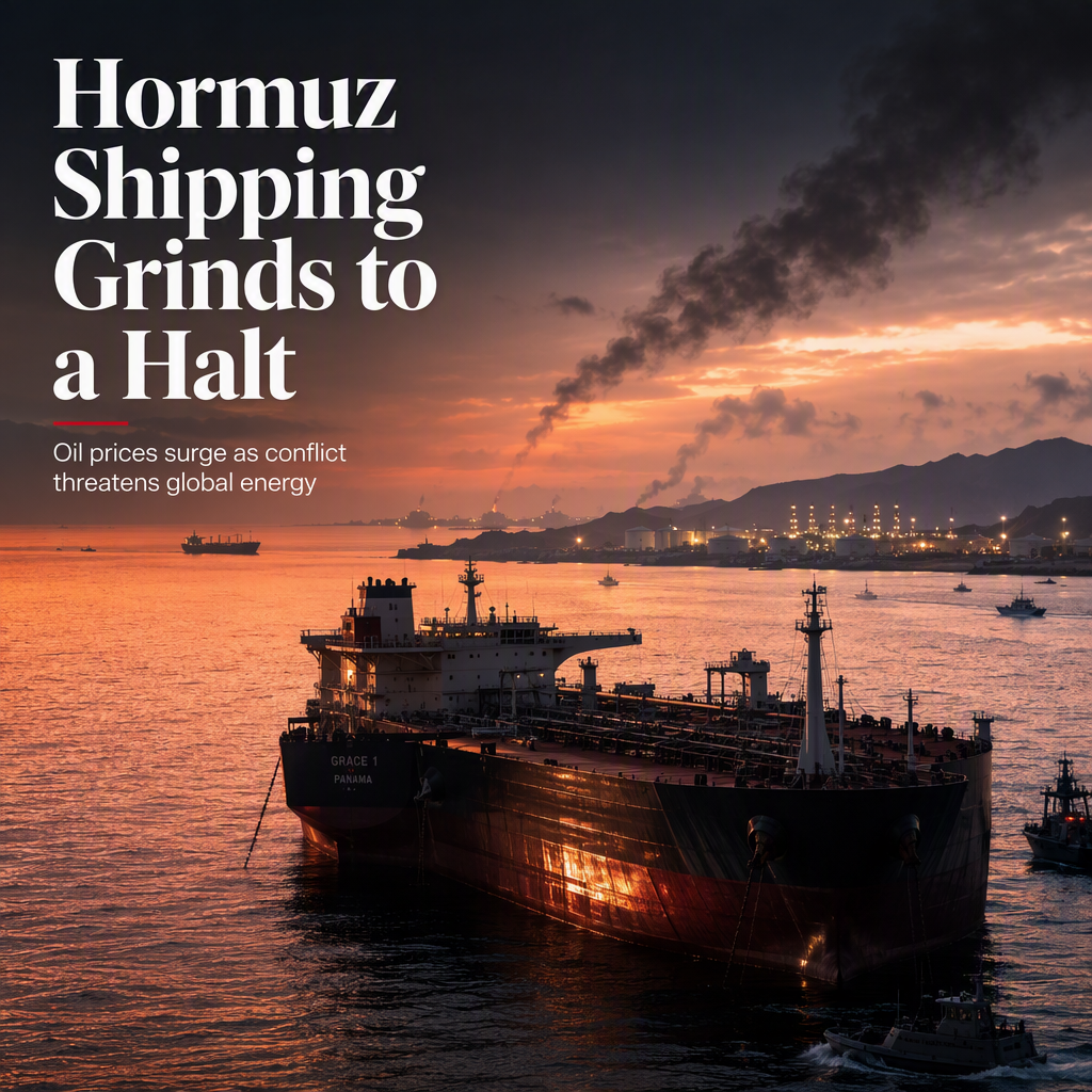 Hormuz Shipping Plummets as Iran Hardens Stance, Oil Prices Jump