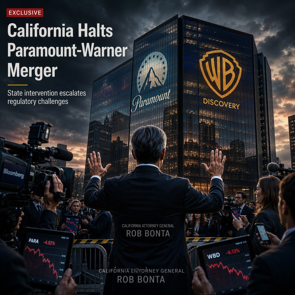 California Attorney General Halts Paramount-Warner Bros. Discovery Merger Talks, Raising Regulatory Hurdles