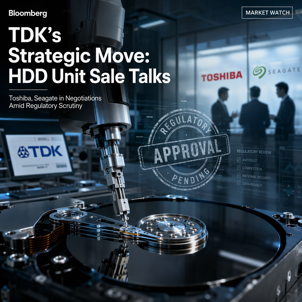 TDK Considers Sale of HDD Magnetic Head Business to Toshiba and Seagate Amid Regulatory Uncertainty
