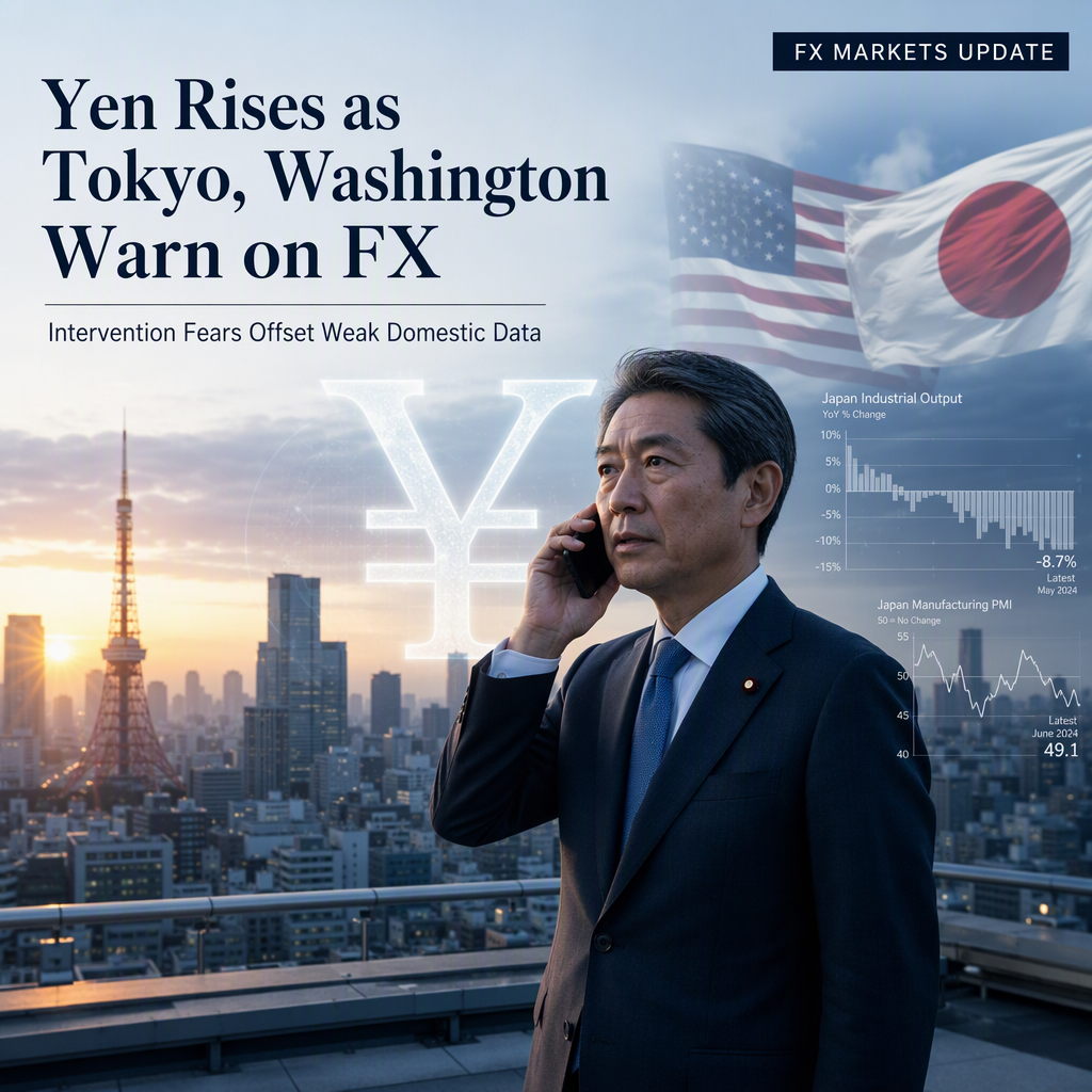 Japanese Yen Strengthens on FX Intervention Warnings Amid Weak Domestic Data