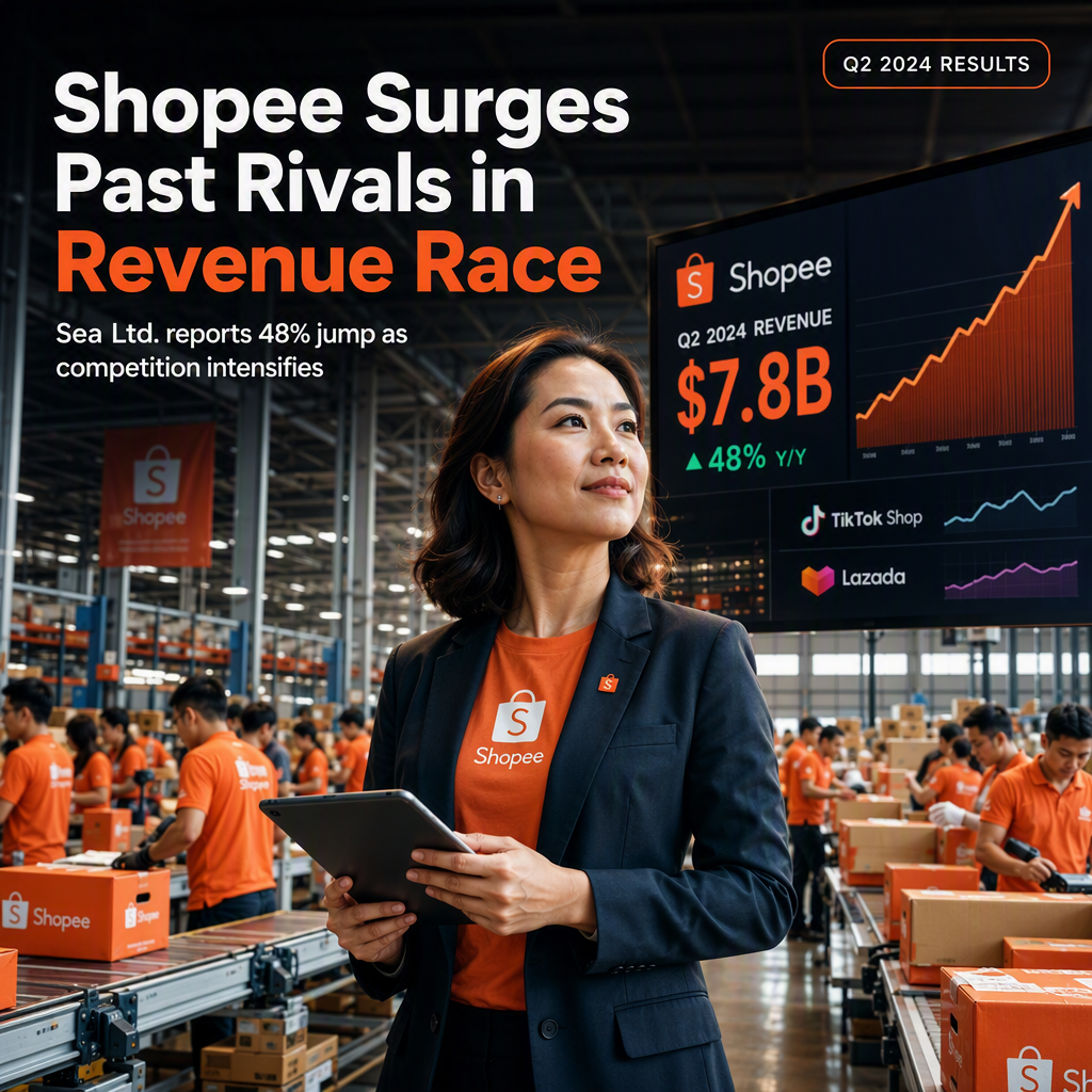 Sea Reports 48% Revenue Surge as Shopee Outpaces TikTok Shop and Lazada