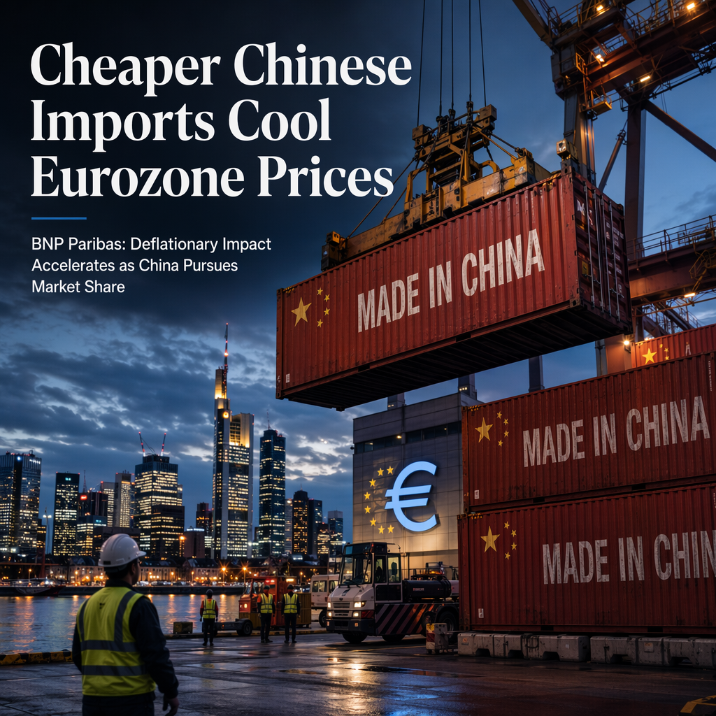 Cheaper Chinese Imports Drive Down Euro Area Inflation, Says BNP Paribas