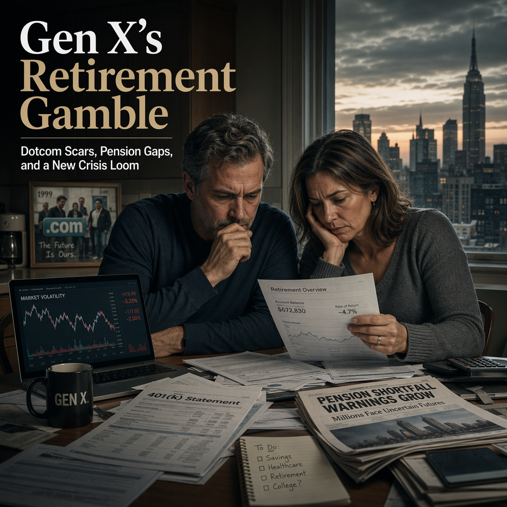 Gen X Faces Retirement Risks Amid Memories of Dotcom Bubble and Pension Shortfalls
