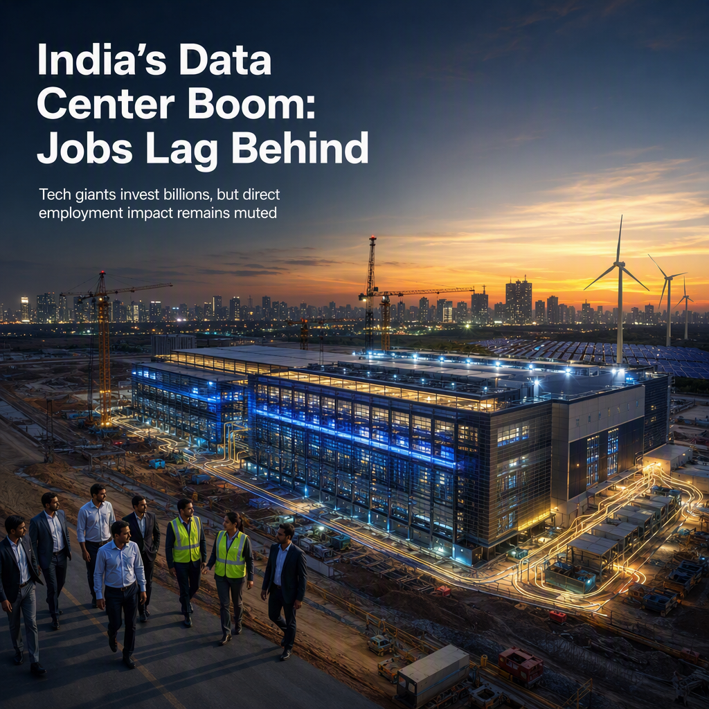 India Accelerates Data Center Investments Amid Concerns Over Limited Job Creation