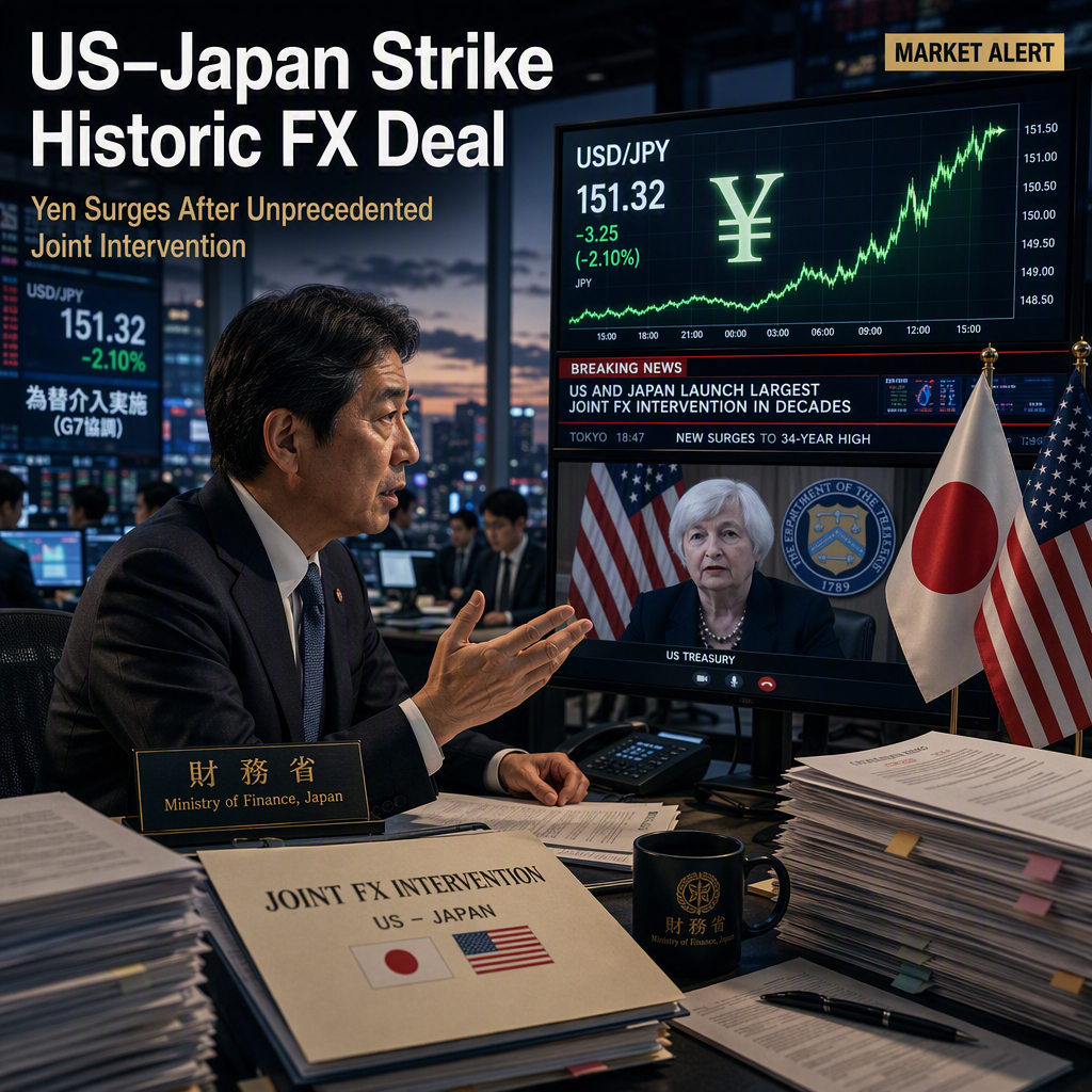 US and Japan Launch Largest Joint FX Intervention in Decades to Support Yen, Market Braces for Further Action