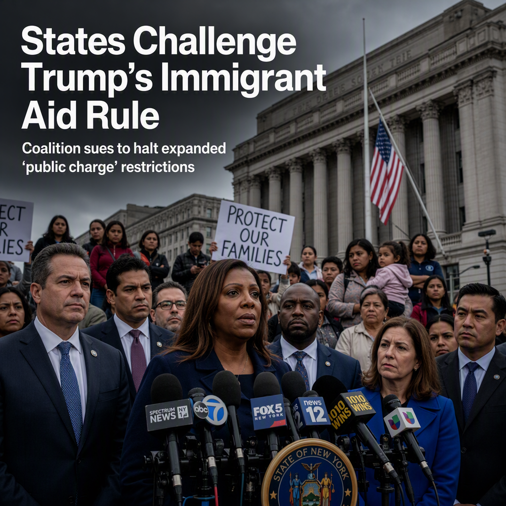 21 States and D.C. Sue Trump Administration to Block Expanded Public Charge Rule for Immigrants