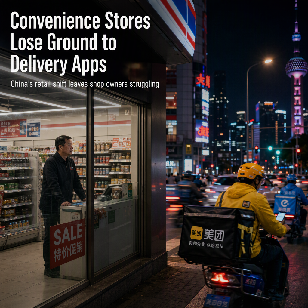 China's Convenience Stores Face Sales Decline Amid Surge in Instant Delivery Apps