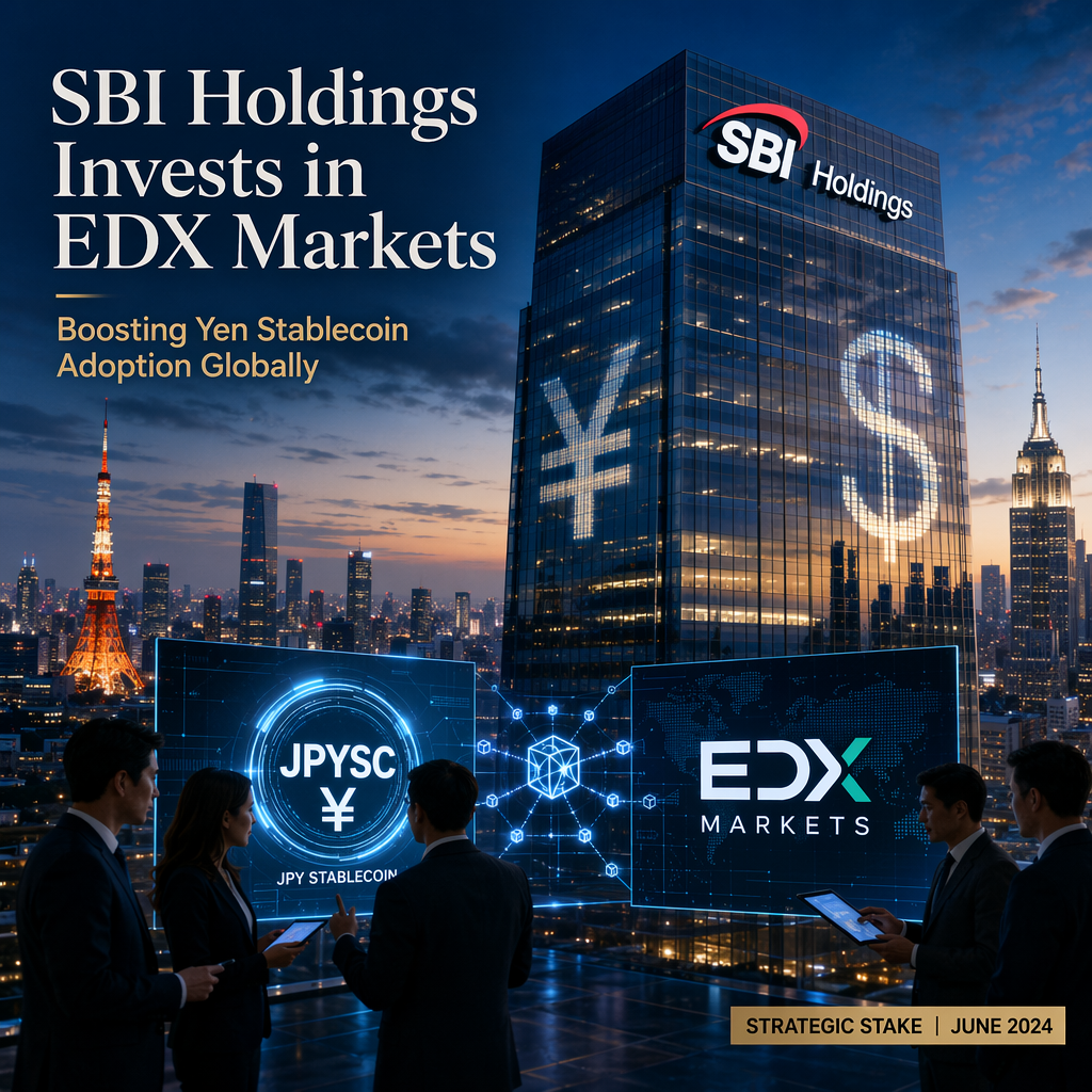 SBI Holdings Acquires 20% Stake in US Crypto Exchange EDX Markets to Boost Yen Stablecoin Adoption