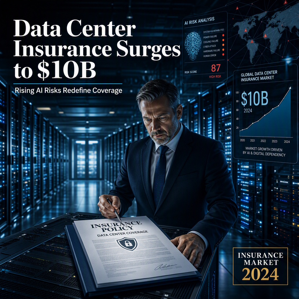 Data Center Insurance Market Hits $10 Billion Amid Rising AI-Driven Risks