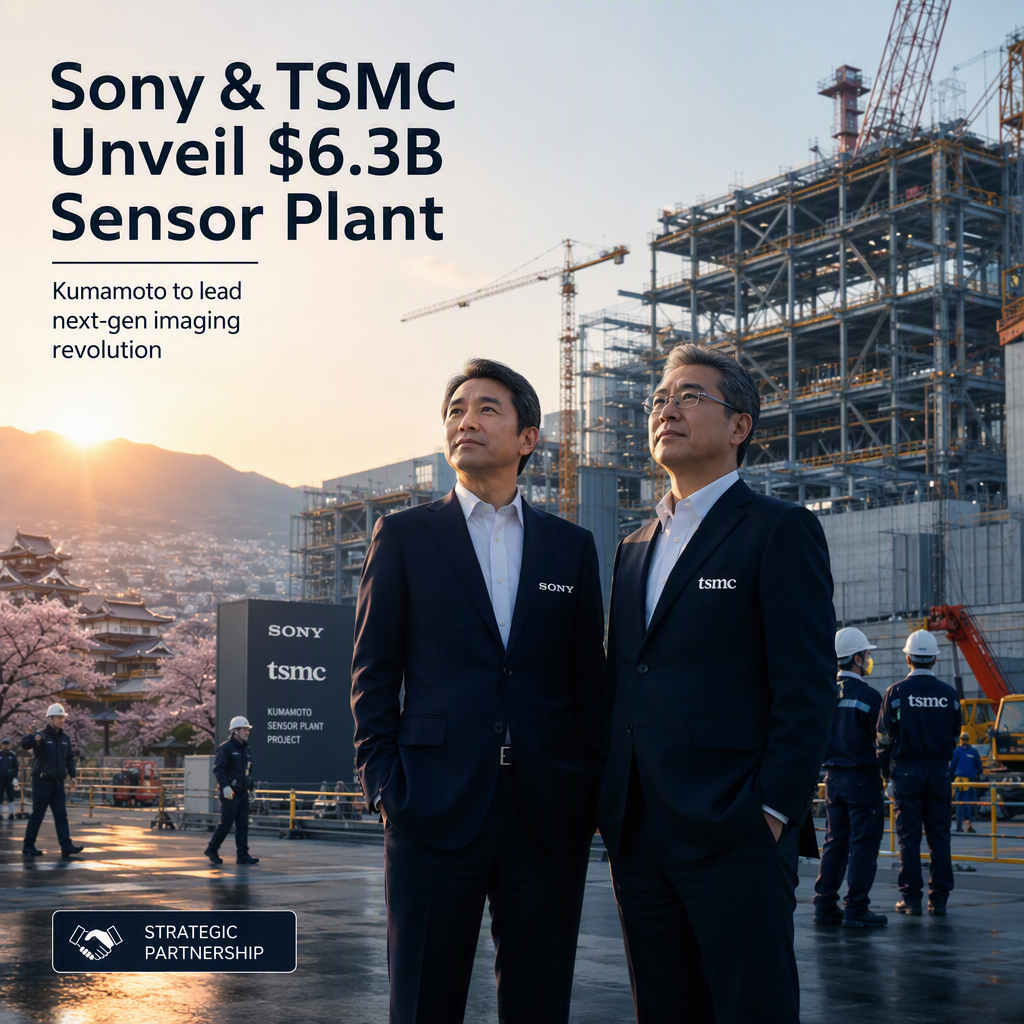 Sony and TSMC Announce $6.3 Billion Joint Investment in Advanced Image Sensor Plant in Kumamoto