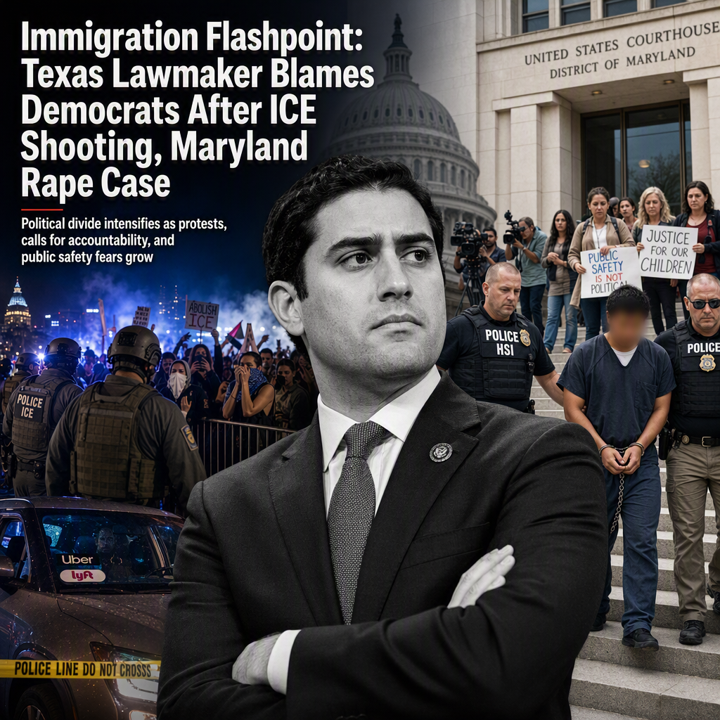 Texas GOP Rep. Brandon Gill Criticizes Democrats Amid ICE Shooting and Maryland Rape Case Involving Illegal Immigrants