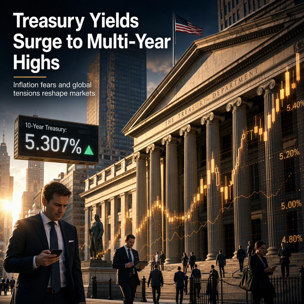 US Treasury Yields Hit Multi-Year Highs Amid Renewed Inflation Concerns