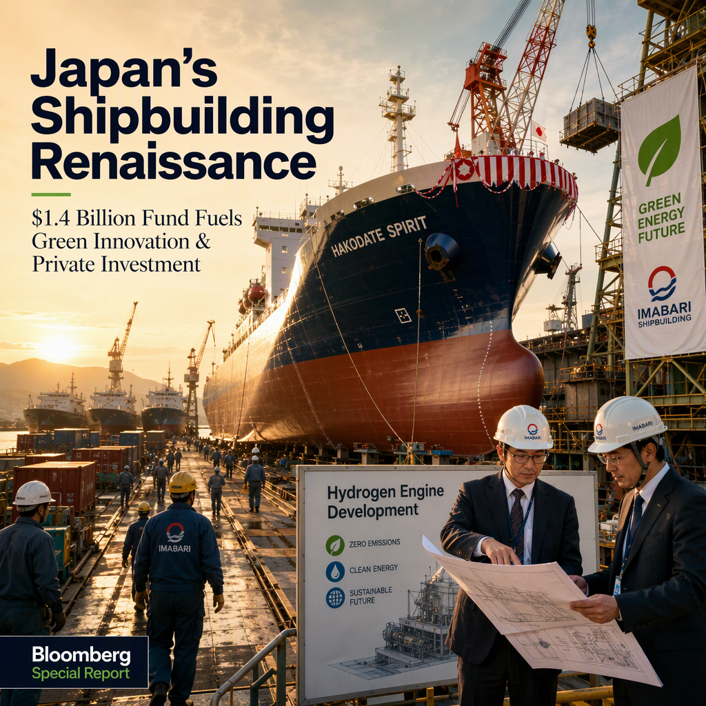 Japan's $1.4 Billion Shipbuilding Revival Fund Spurs Private Investment and Green Innovation