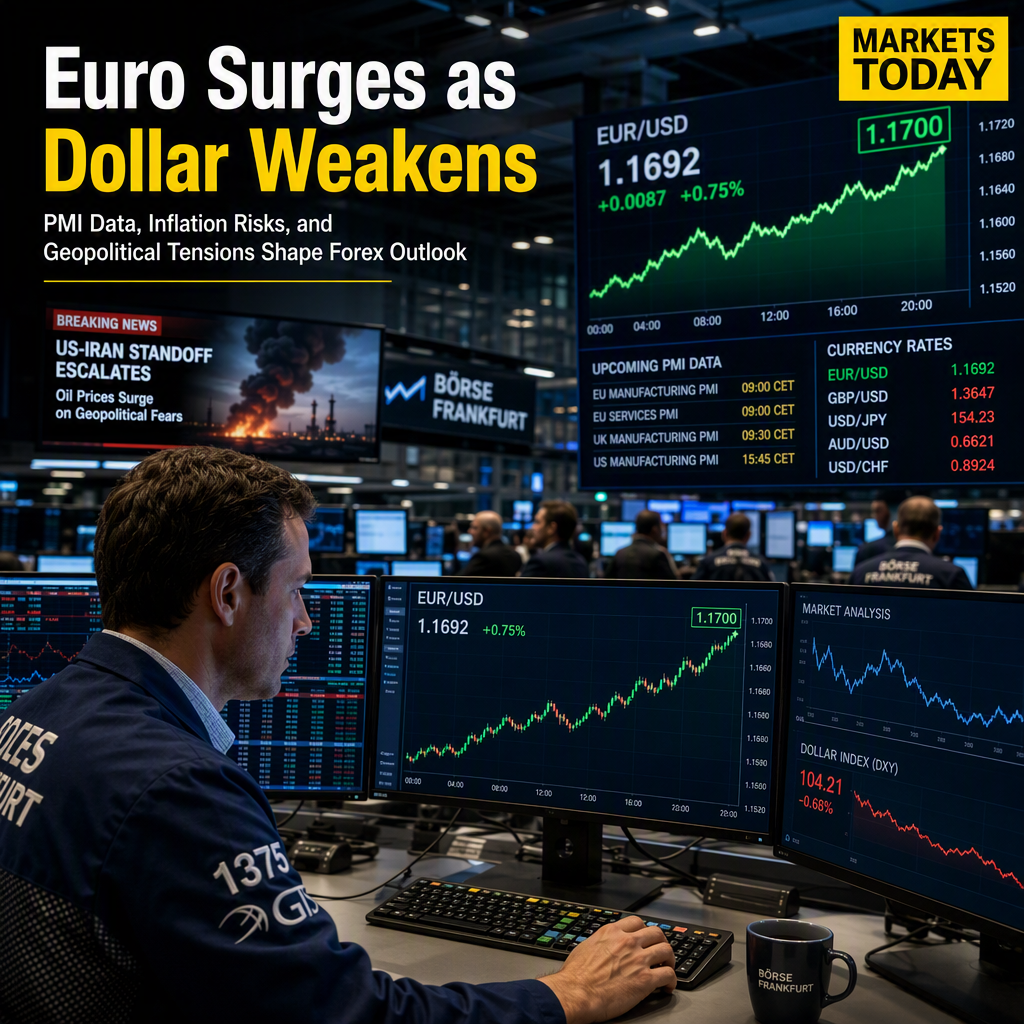 Euro Nears Multi-Month High Against Weak Dollar as Traders Eye 1.1700 Ahead of PMI Data