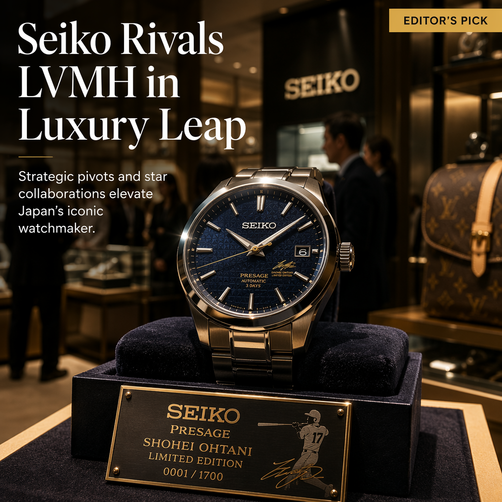 Seiko Matches LVMH in Key Valuation Metric Amid Successful Luxury Pivot