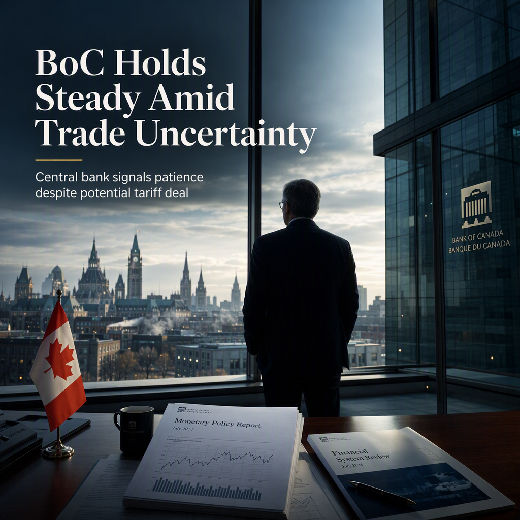 Bank of Canada Expected to Remain Cautious Despite Potential Tariff Deal, Says TD Securities