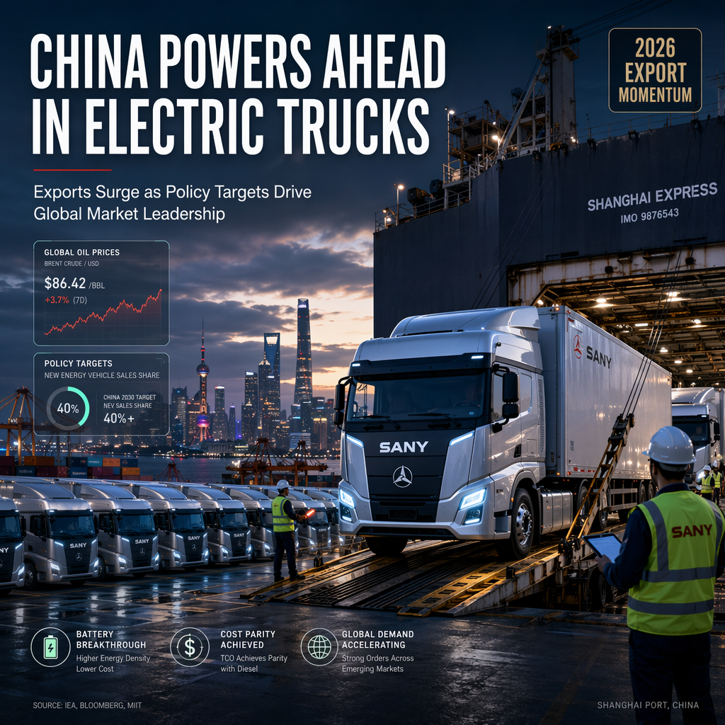 China Accelerates Push into Electric Truck Market Amid Surging Global Demand and Policy Support