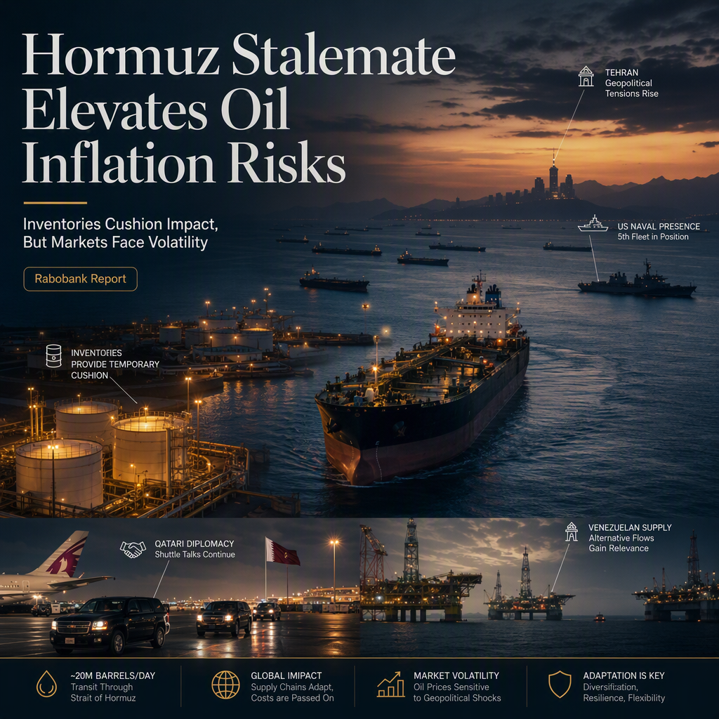 Hormuz Stalemate Fuels Oil-Driven Inflation Risks Amid US-Iran Tensions, Rabobank Reports