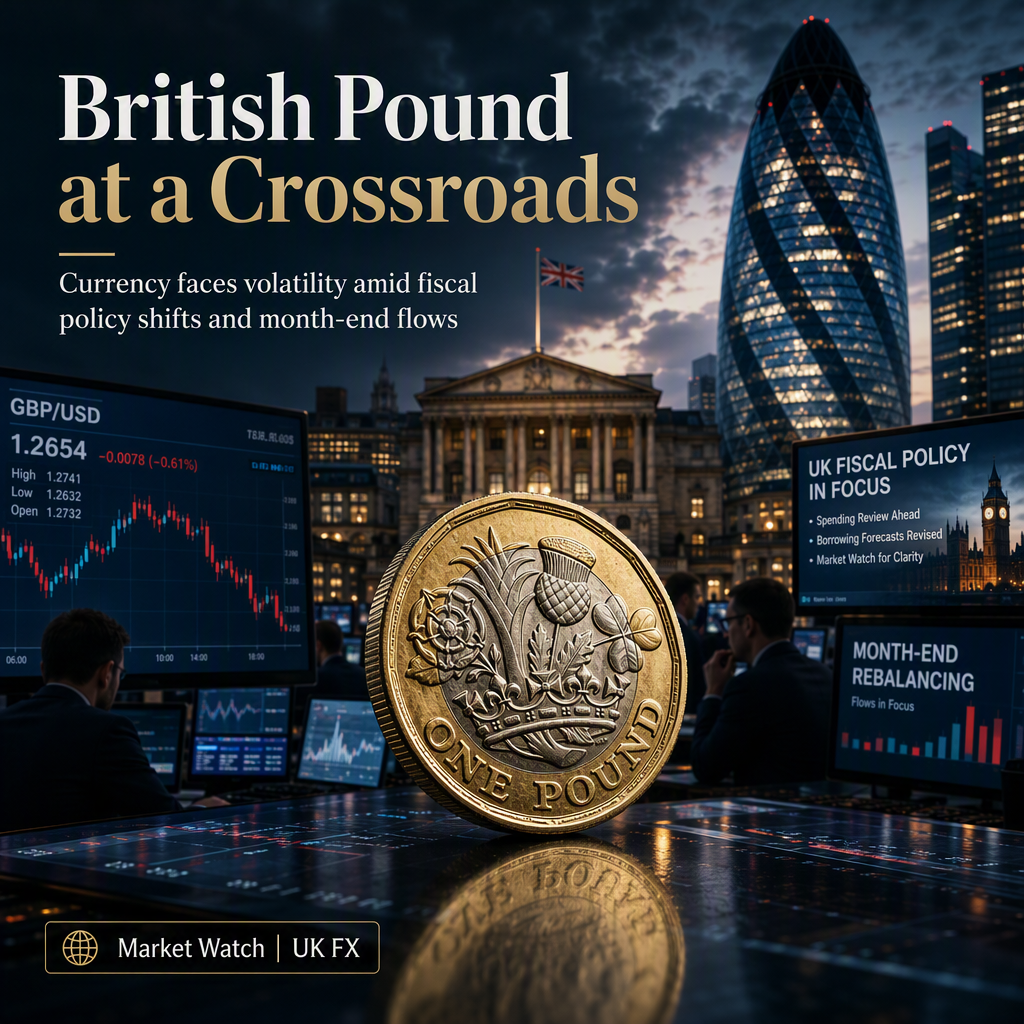 British Pound Faces Vulnerability Amid Month-End Rebalancing and UK Fiscal Policy Focus
