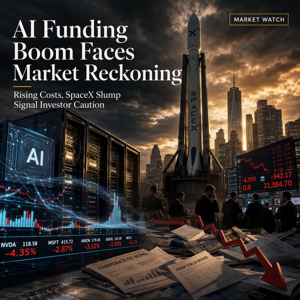 AI Funding Spree Faces Strain Amid Rising Borrowing Costs and SpaceX Share Slump