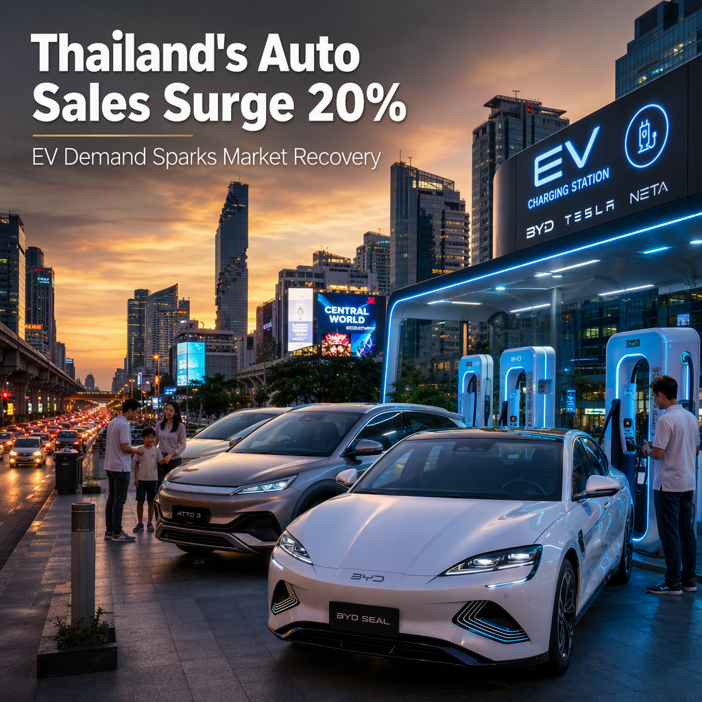 Thailand's Auto Market Accelerates with 20% Surge in July Sales Driven by EV Demand