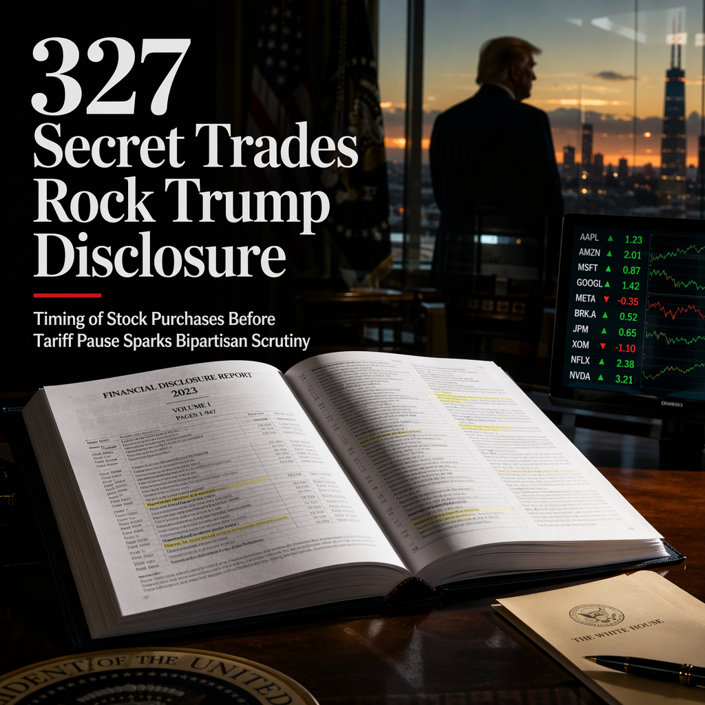 Trump Discloses 327 Undisclosed Stock Trades Made Day Before Tariff Pause