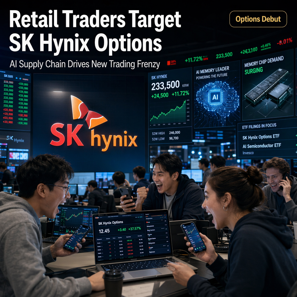 Retail Traders Flock to SK Hynix Ahead of Options Debut Amid AI Supply Chain Frenzy