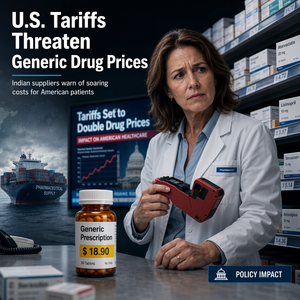 U.S. Tariffs on Generic Drugs Set to Drive Up Prices, Warns Dr. Reddy's CEO