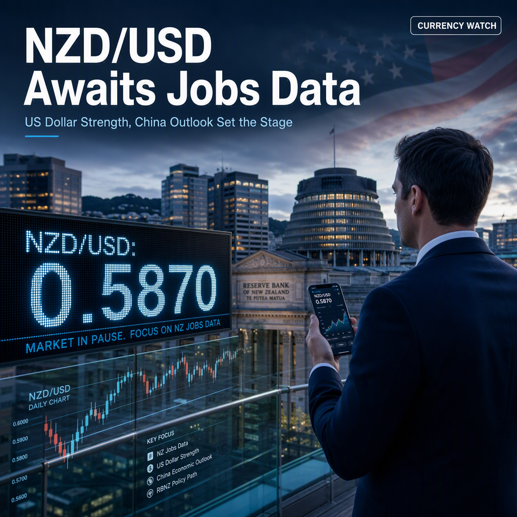 NZD/USD Holds Steady Ahead of Key New Zealand Jobs Data as US Dollar Strengthens
