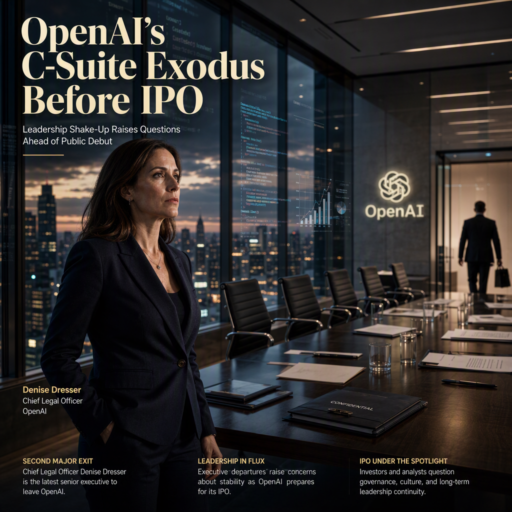 OpenAI Faces Second Major Executive Departure Ahead of Anticipated IPO
