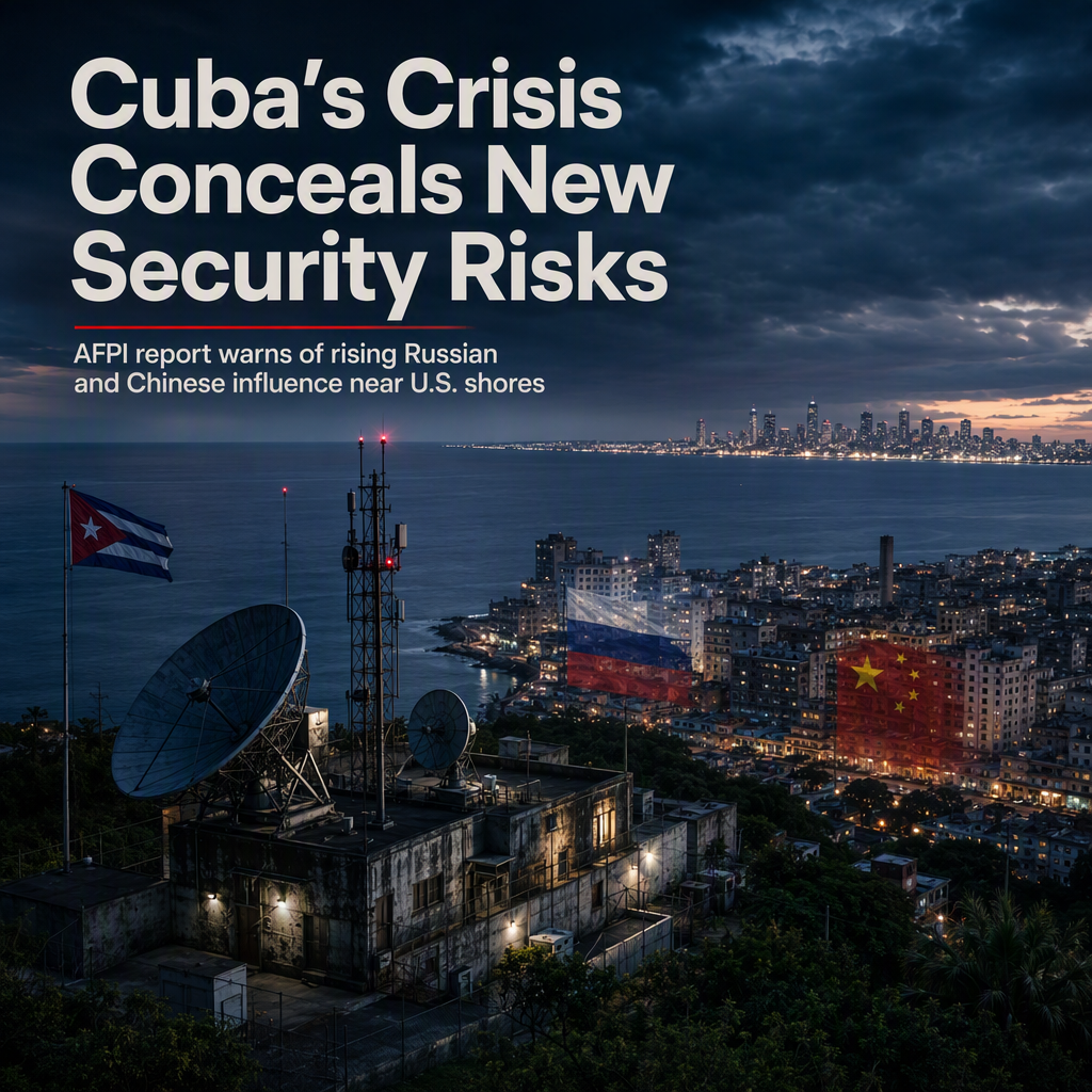 Report Warns Cuba's Economic Crisis Masks Growing Security Threat Near U.S. Shores